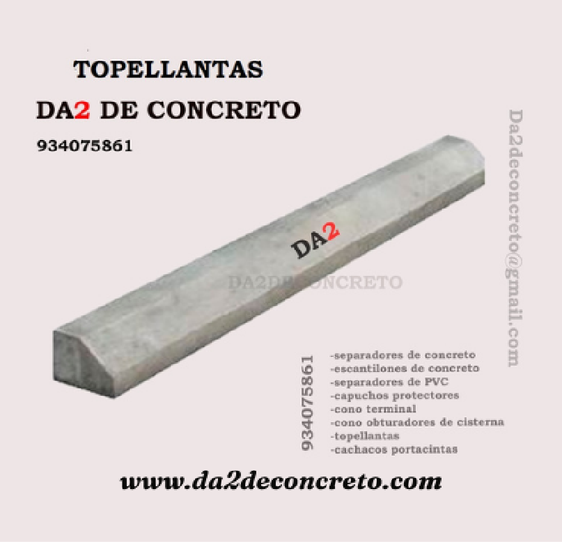 Imagen del producto Topellantas de concreto